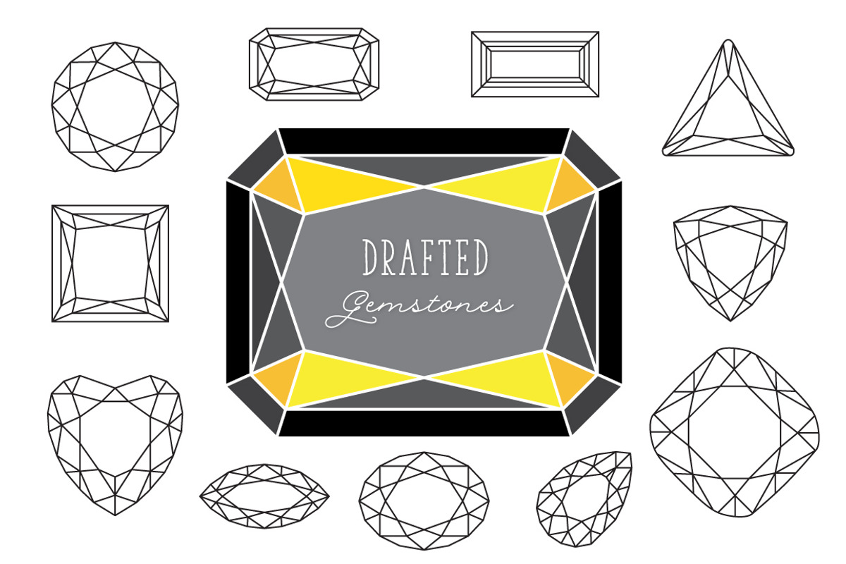 Gems- Hand-drawn & Precise Drafted, an Illustration by becky nimoy (Photo 4 of 4)
