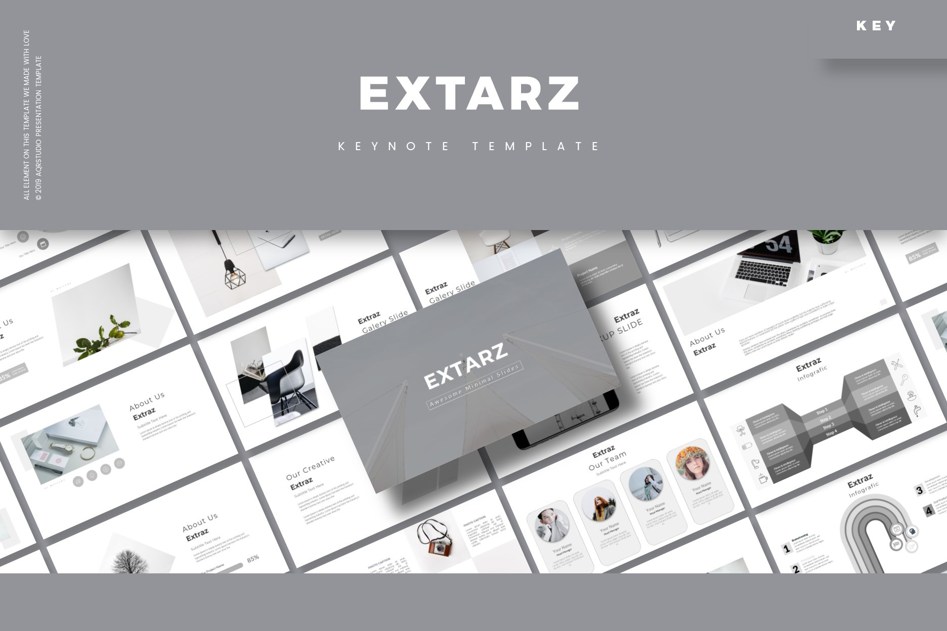 Extarz - Keynote Template, a Presentation Template by AQR Studio