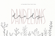 Dandy Dandelions - A Script Font Duo, a Script Font by KA Designs (Thumbnail 1 of 12)
