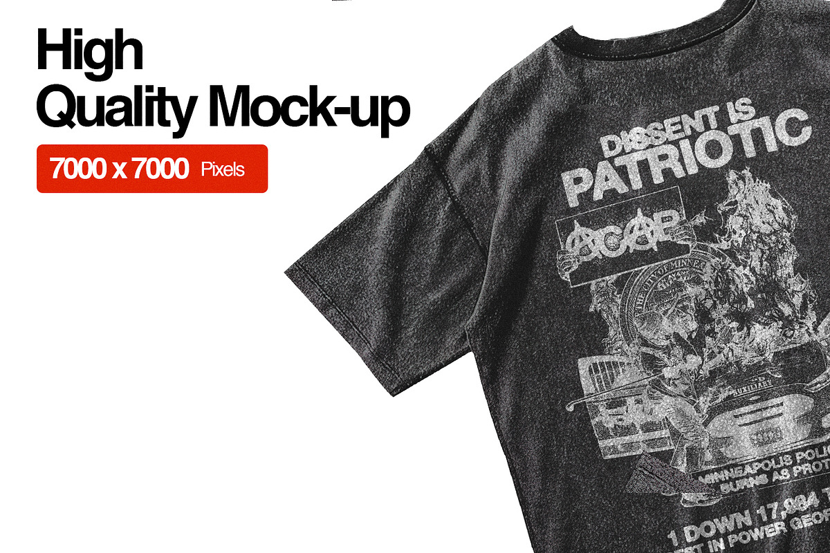 WASHED T-Shirt Mockup, a Shirt Mockup by Züli ® (Photo 2 of 5)