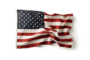 American Flag 4th of July Patriotic, a Photo by VetalStock