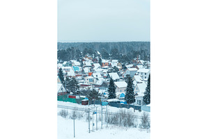 Winter envelops a tranquil village, a Nature Photo by darksoul72