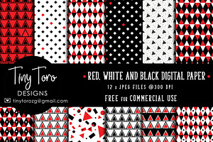 Geometrical digital paper pack