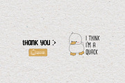 Cute Duck Funny Witty Quotes Meme 1, a Stationery Template by creationsbyapuruh (Thumbnail 7 of 7)