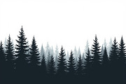 Majestic Pine Trees Silhouette, an Illustration by Amazin_art (Thumbnail 3 of 9)