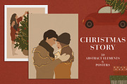 Christmas Story Abstract Art, a Decorative Illustration by Miracles Everywhere (Thumbnail 1 of 9)