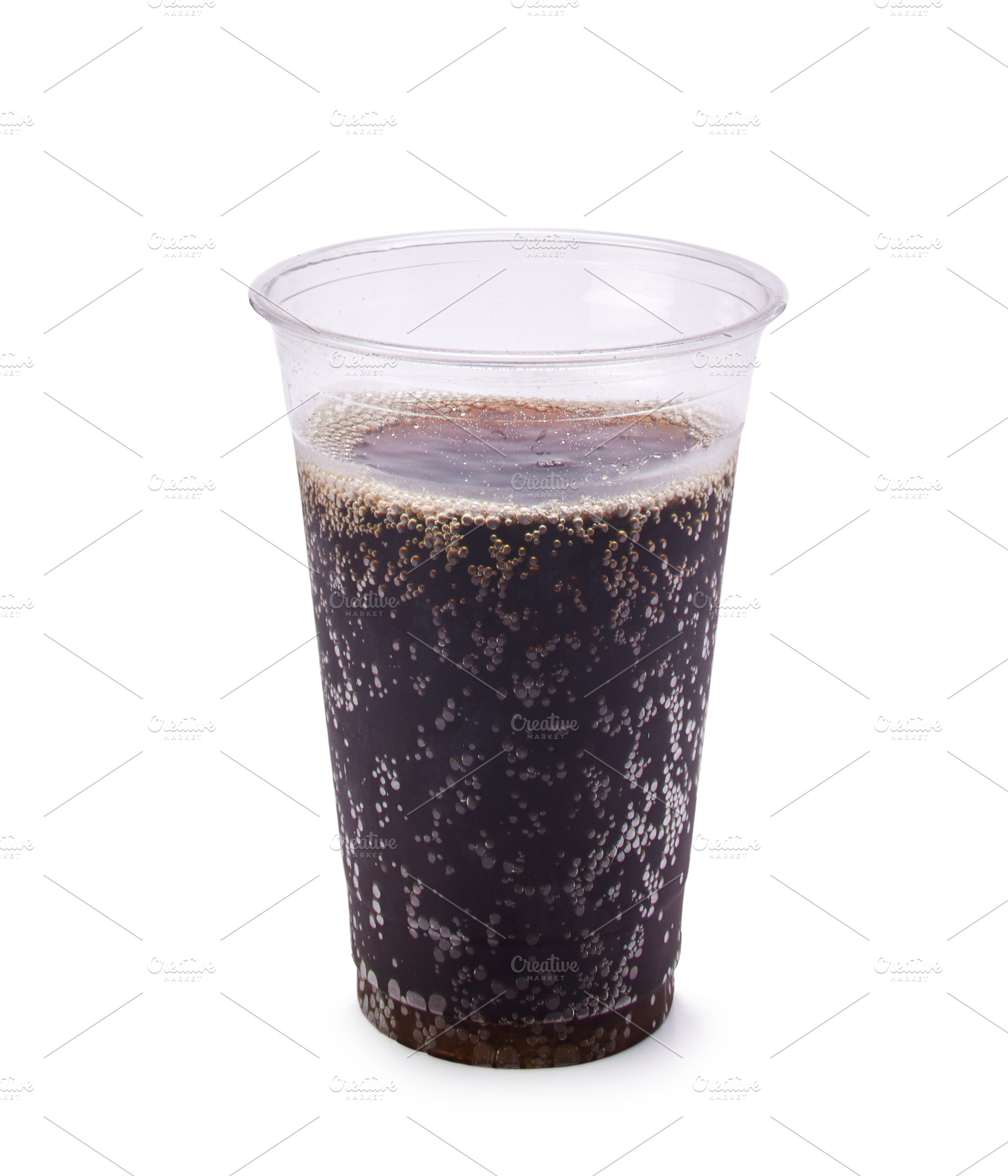soda in clear plastic cup, a Photo by Photos from the Heart