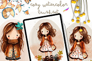 87 COZY PROCREATE WATERCOLOR BRUSHES, a Brush Add-On by Warm Cozy Cottage (Thumbnail 2 of 13)