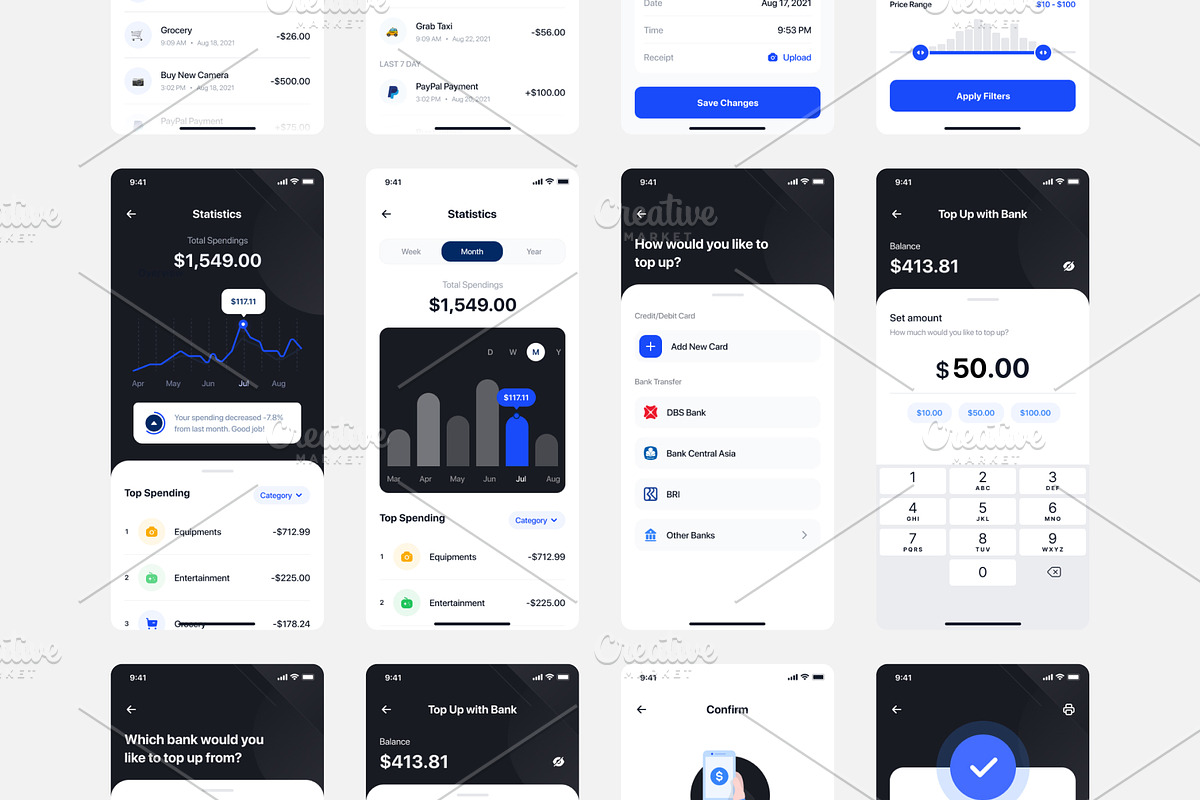 Bankgo - E-Wallet App UI Kit, an App Template by DesignsLab (Photo 11 of 11)