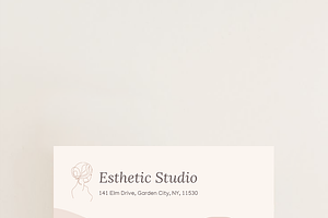 Esthetician Loyalty Card Template