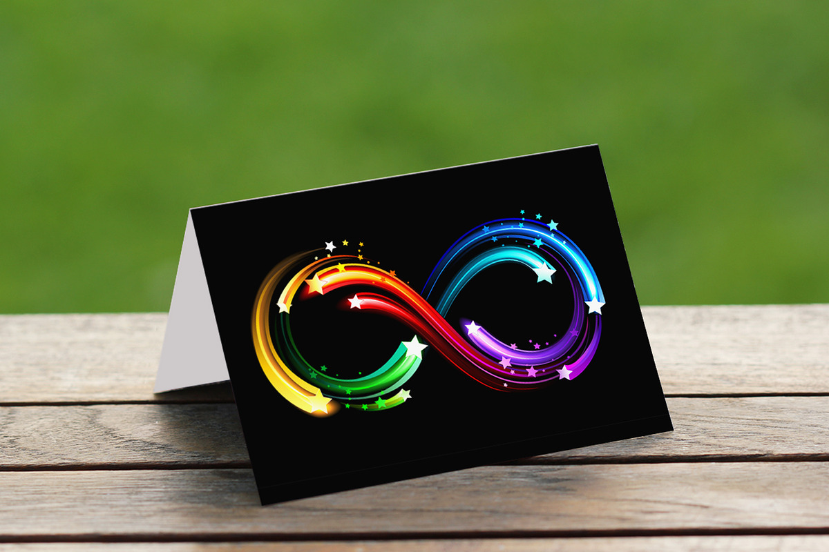 Infinity symbol of rainbow comets, a Decorative Illustration by blackmoon9 (Photo 2 of 3)