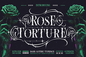 Rose Torture Typeface, a Serif Font by alit design