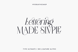 Type Ultimate - Serif Logo Font