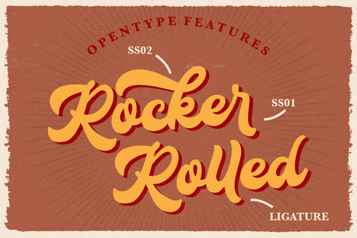 Klassik Style Retro Bold Script, a Script Font by Creatype Studio (Photo 4 of 9)