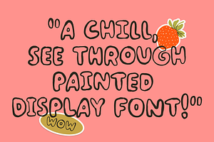 Wonderful Outlines! A Painted Font