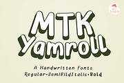 MTKYamroll Font - Cute Handwriting, a Handwritten Font by MTK Studio (Thumbnail 1 of 6)