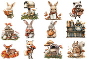 Watercolor Woodland Clipart, an Illustration by Designworld (Thumbnail 2 of 5)