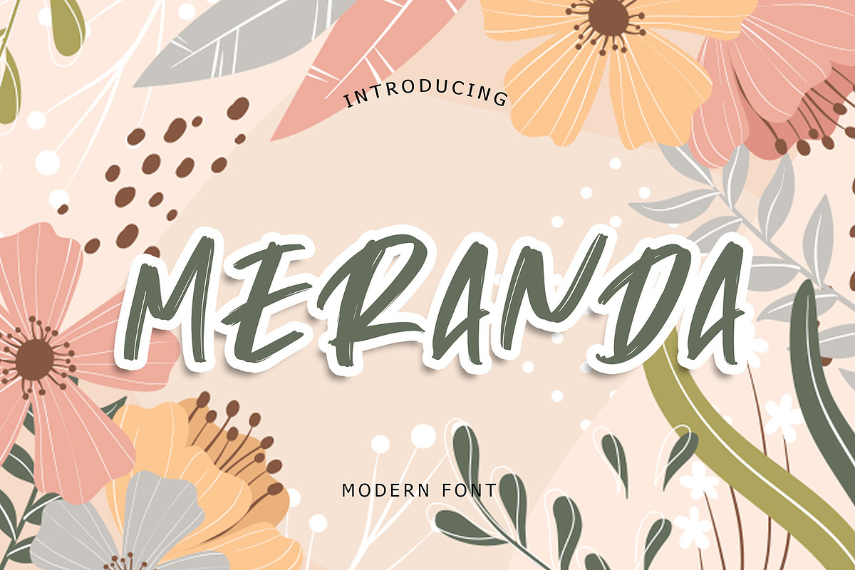 Meranda Modern Font, a Script Font by Formatika Studio (Photo 1 of 8)