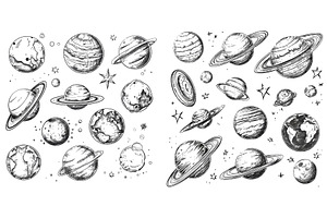 Sketch Solar System Planets