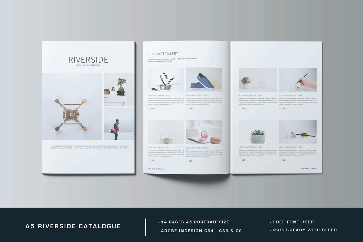 A5 Riverside Catalogue / Brochure, a Brochure Template by Alhaytar (Photo 1 of 7)