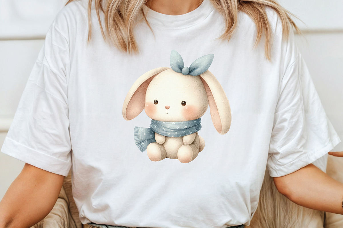 Dusty Blue Beige Baby Nursery, an Illustration by CraftArtStudio (Photo 4 of 6)