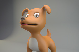 Cartoon Dog, an Animal 3D Model by XYZ Space