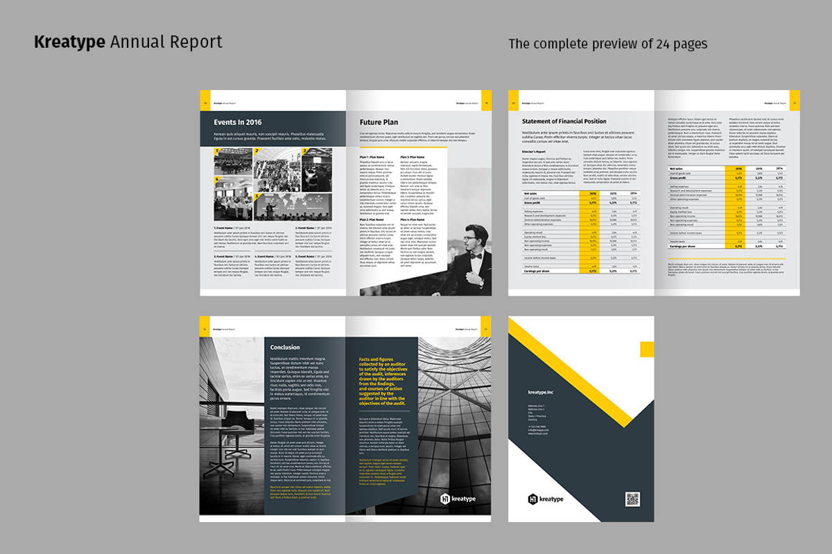 Kreatype Annual Report, a Brochure Template by Kreatype Studio (Photo 4 of 16)