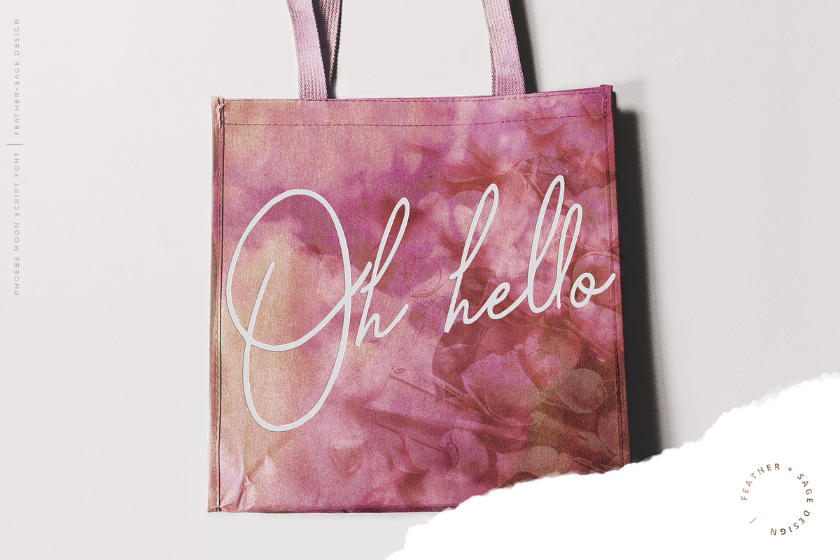 Phoebe Moon Font | Fresh Organic, a Script Font by Feather & Sage Design (Photo 10 of 24)