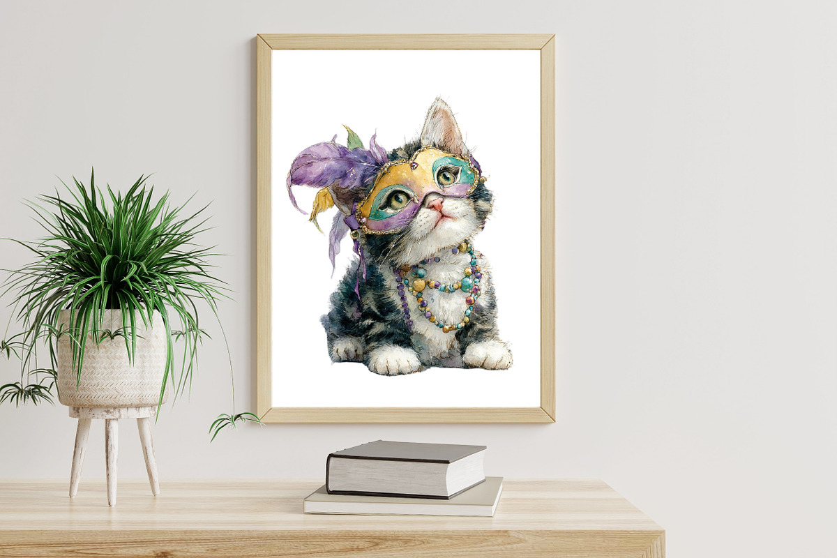 Quirky Mardi Gras Animals Sublimatio, an Illustration by Designworld (Photo 4 of 8)