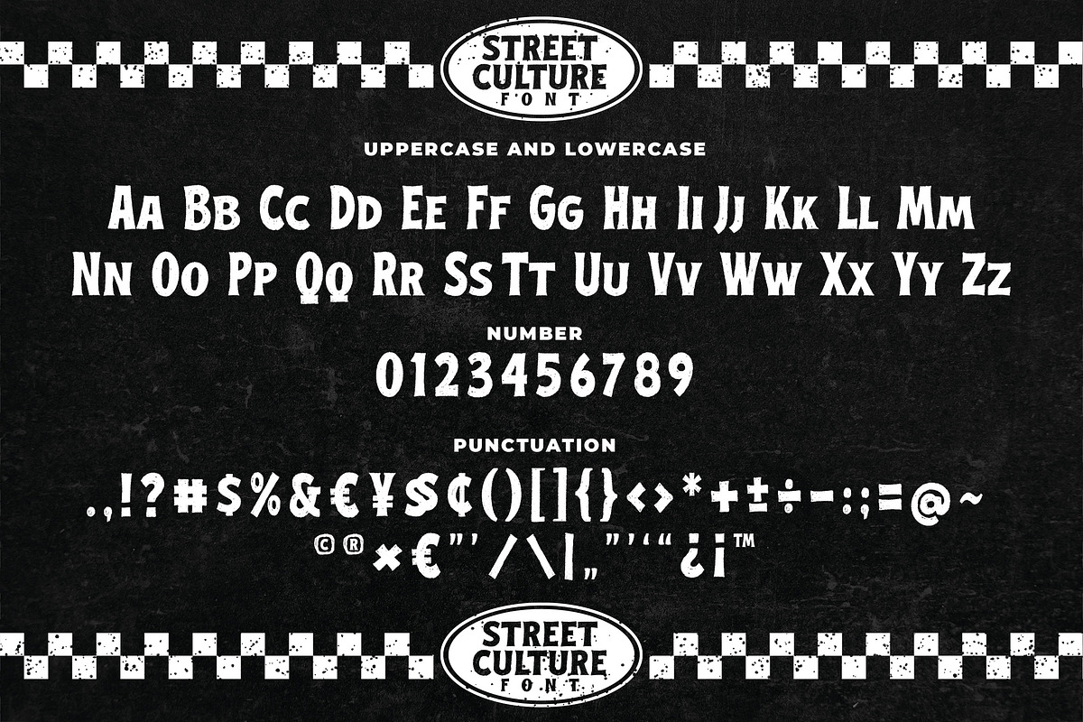 Street Culture a Rustic Serif Font, a Sans Serif Font by Blankids Studio (Photo 6 of 7)