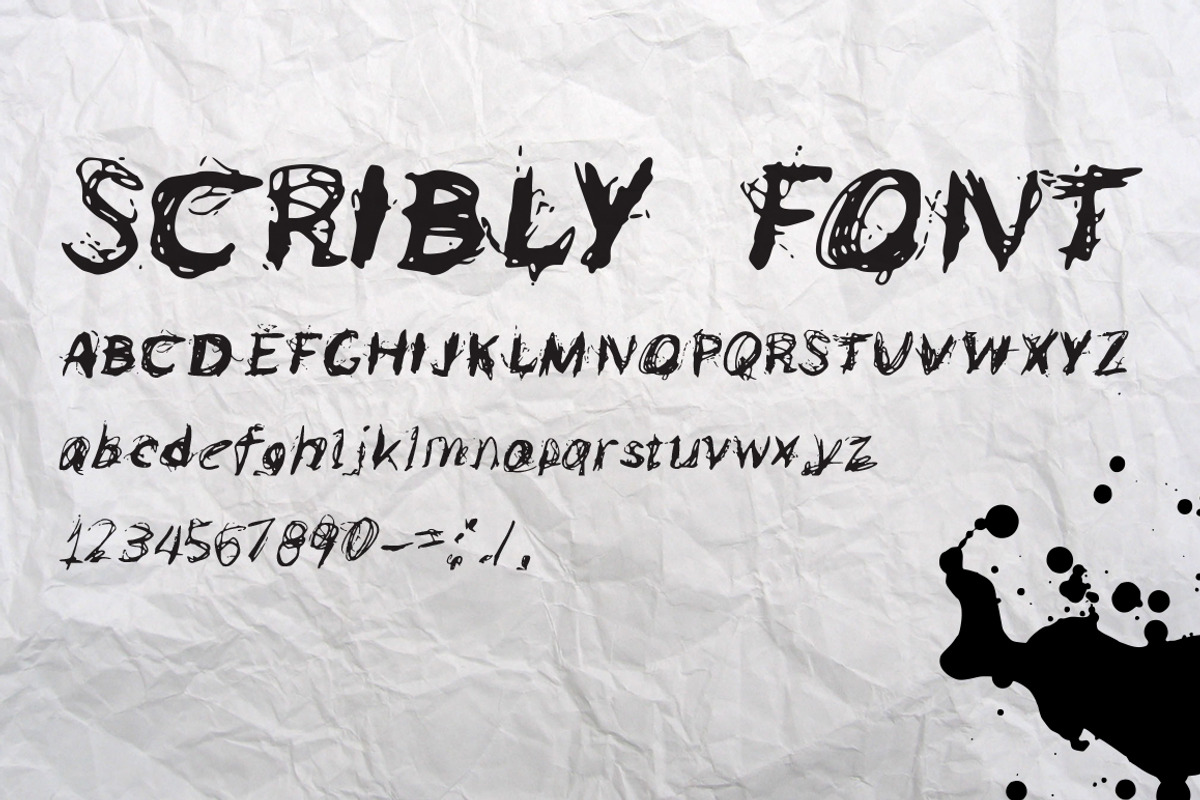 Scribly - a perfectly messy font preview 2