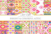 Colorful Boho Seamless Patterns, a Pattern Graphic by Avenie Digital (Thumbnail 1 of 4)