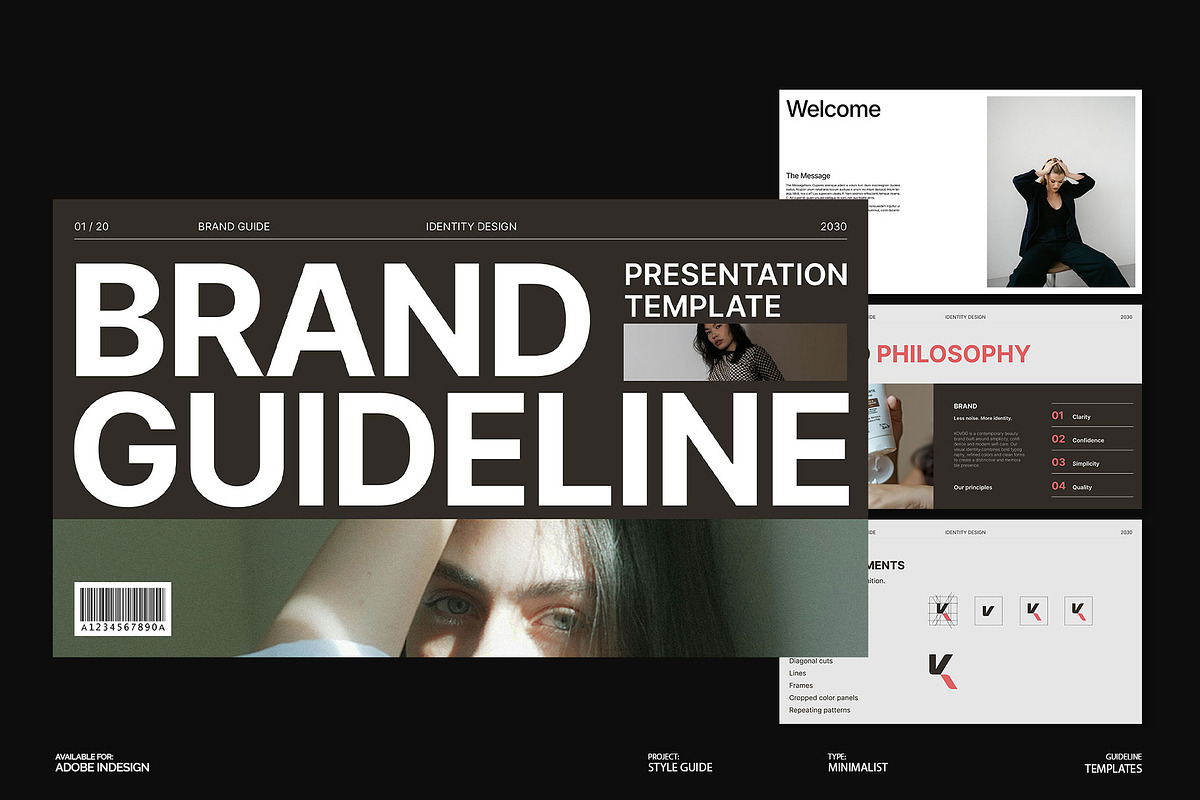 Brand Guideline Presentation Deck, a Branding & Logo Template by Devators (Photo 3 of 6)