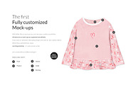Baby Longsleeve with Flounce Mock-up, a Shirt Mockup by Mocca Mockups Store (Thumbnail 4 of 22)