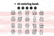 Cute Kawaii Pickles Jars Characters, an Object Illustration by Palau (Thumbnail 11 of 12)