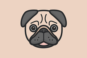 Cute Vector Animal Faces