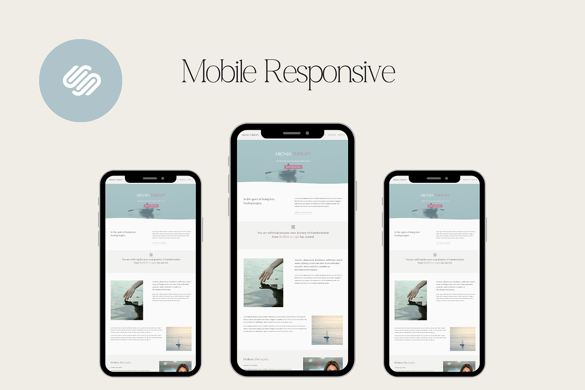 Aronia Squarespace Website Template, a Squarespace Template by Beliveart (Photo 3 of 5)