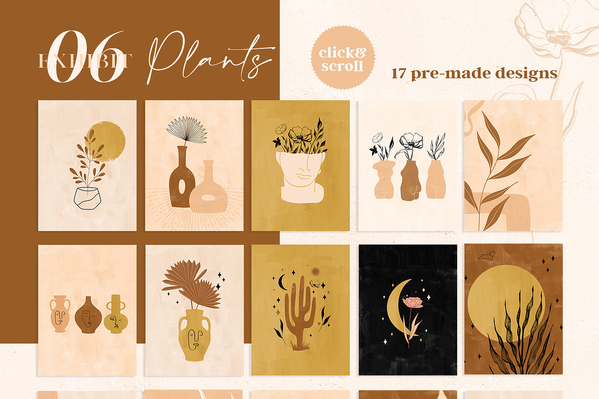 Poster Bundle Mystical Women Modern, a Decorative Illustration by Kaya Fonts (Photo 10 of 23)
