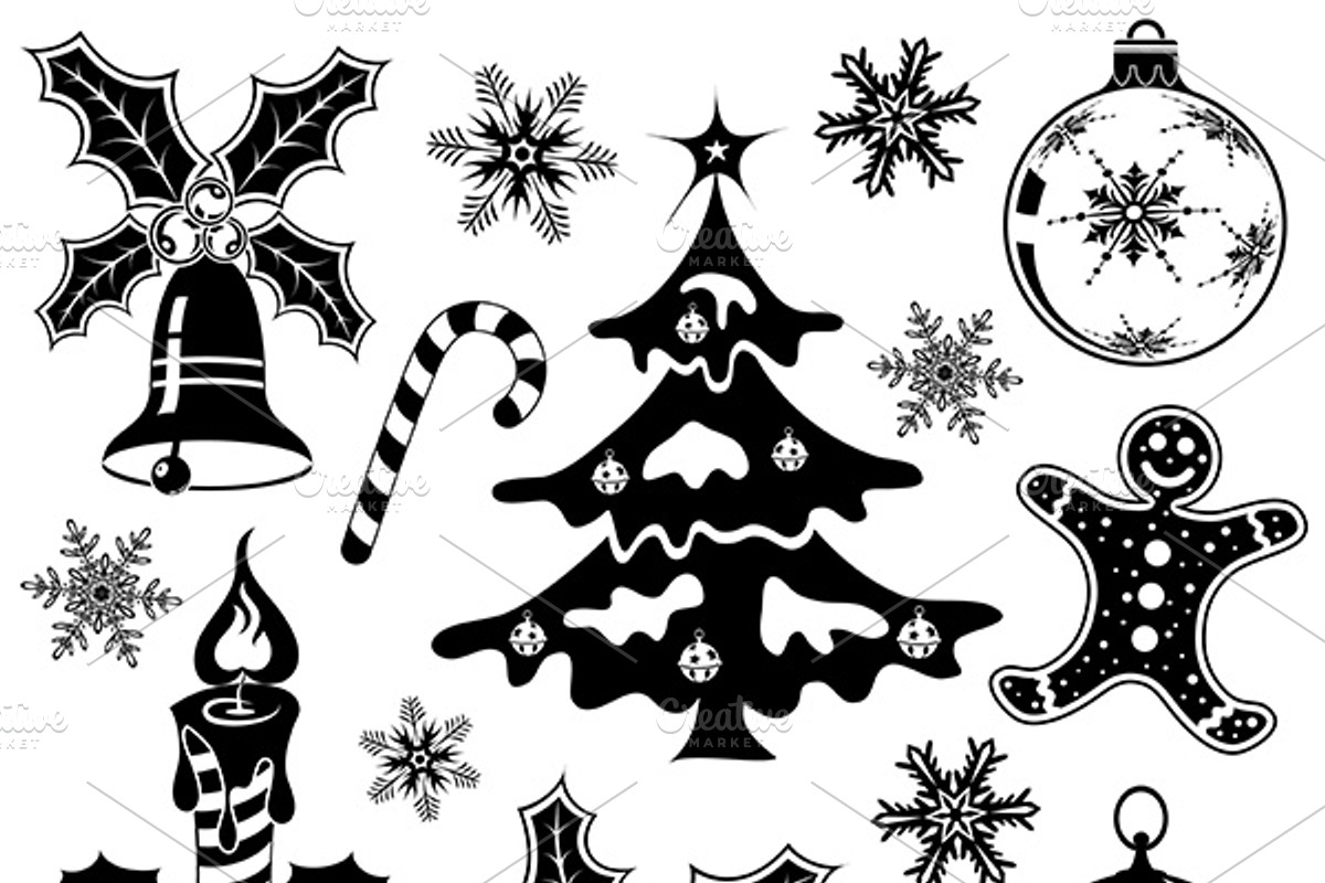 Christmas Decor Elements, a Solid Icon by TAlex (Photo 3 of 7)