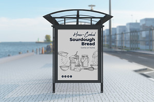 Sourdough Bread Line Art