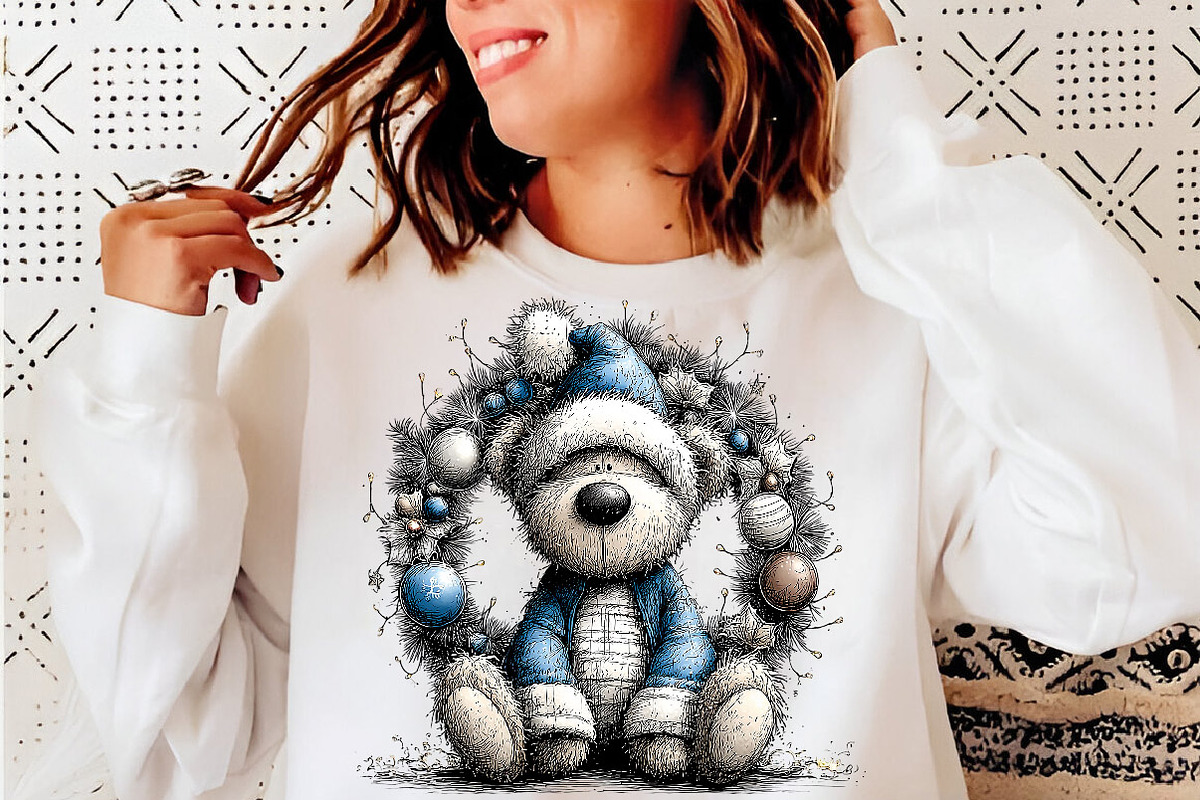 Whimsical Teddy Bear Christmas, a Transportation Illustration by SinaCreation (Photo 6 of 7)