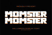 Momster - Halloween Display Font, a Sans Serif Font by Pian45 Studio (Thumbnail 1 of 10)