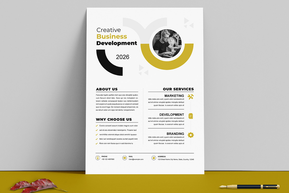 Corporate Flyer, a Flyer Template by MightyDesign (Photo 1 of 8)