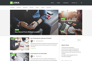 Aloha Wordpress Blog Theme