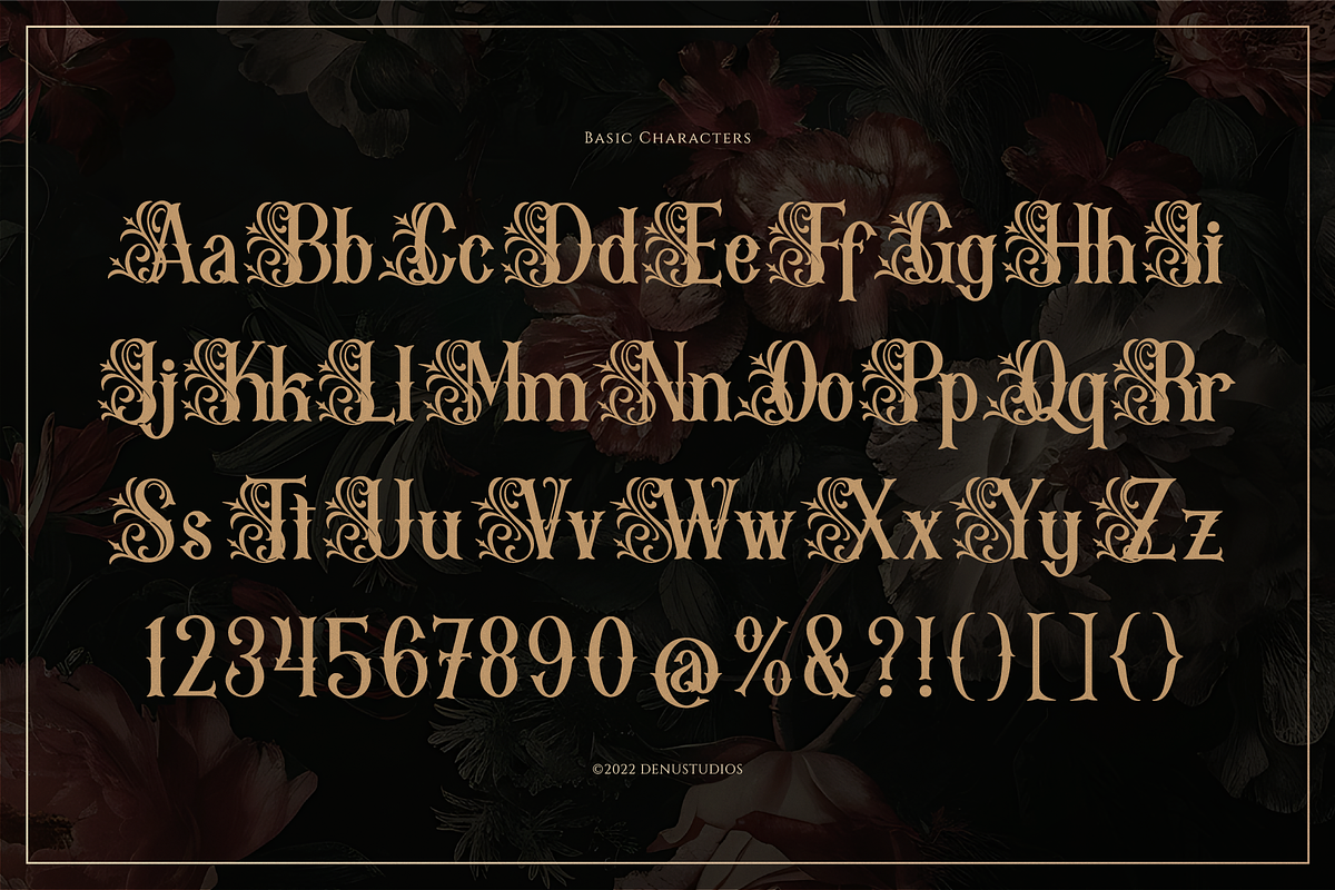 Mozathia | Decorative Display Font, a Blackletter Font by Denustudios (Photo 10 of 12)