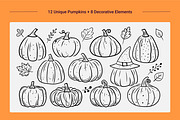Autumn Pumpkins & Fall Elements, a Pattern Graphic by AnnMsl Lab (Thumbnail 2 of 5)
