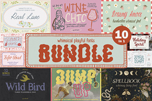 Whimsical Playful Font Bundle, a Handwritten Font by AnMark