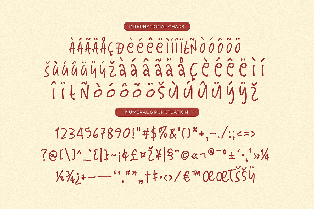 Kindly Crunch, a Handwritten Font by Rahagita Studio (Photo 8 of 9)