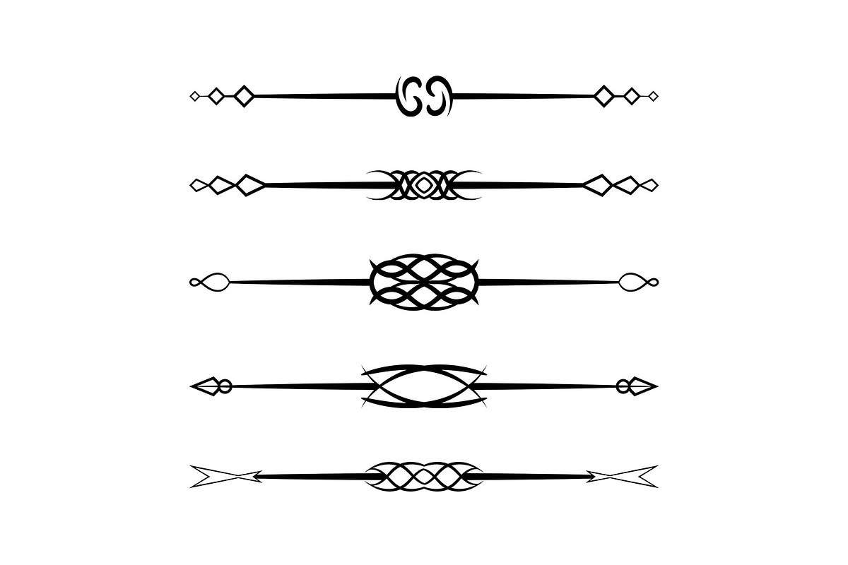 Geometric Lines Divider Designs, a Marketing Template by Photoshop Action (Photo 12 of 13)