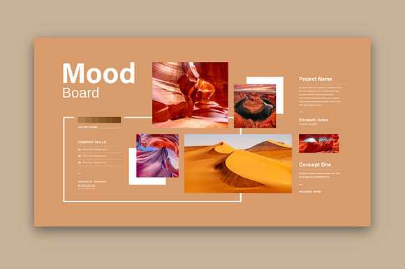 Mood Board Layout Template preview 7
